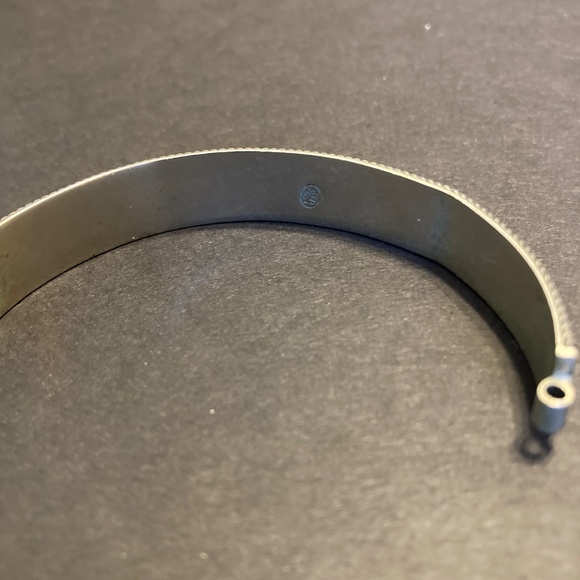 Italian alpaca silver and red stone bracelet. - Picture 10 of 10